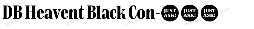 DB Heavent Black Con字体转换